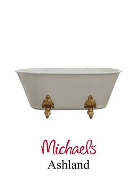 Michaels’ Ashland 11.5” Vintage Style Metal Footed Bathtub Home Decor